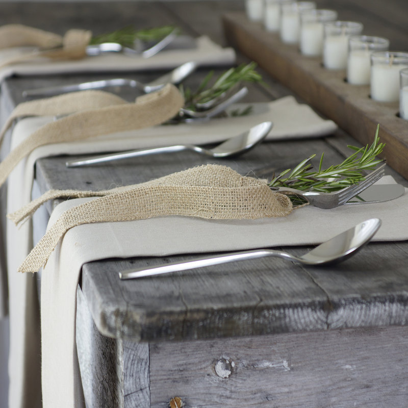 Natural Linen Boxed Table Tissue Set of Four
