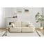 Pet - Velours en mousse à mémoire de forme 2 places en beige, adapté pour le salon et plus, sans assemblage, combinaison polyvalente, coussins de siège