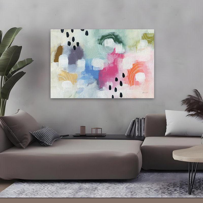Abstract Bright - Happy Days, 32" H x 48" W