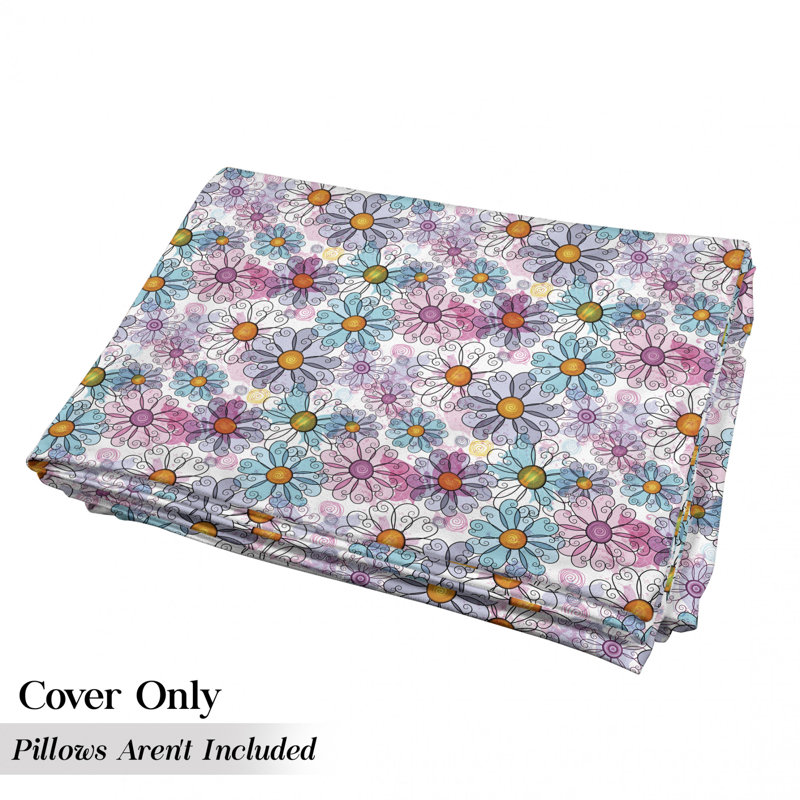 Housse de coussin d'extérieur Daisies Bohemian, H 2 po x l 36 po x P 88 po