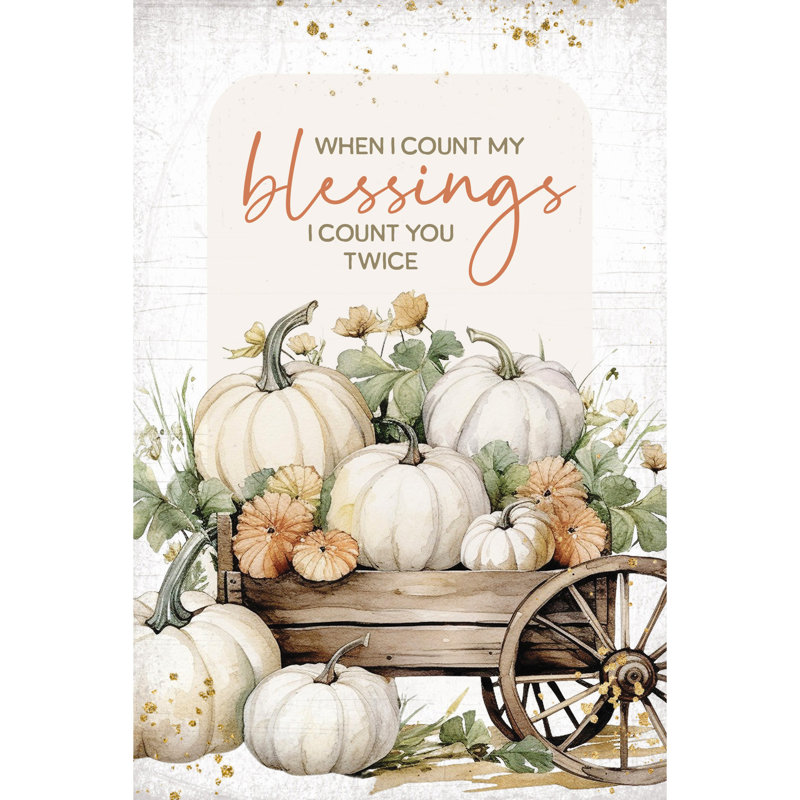 «When I Count My Bless Mini Blessings», plaque de bois - 4 po x 6 po