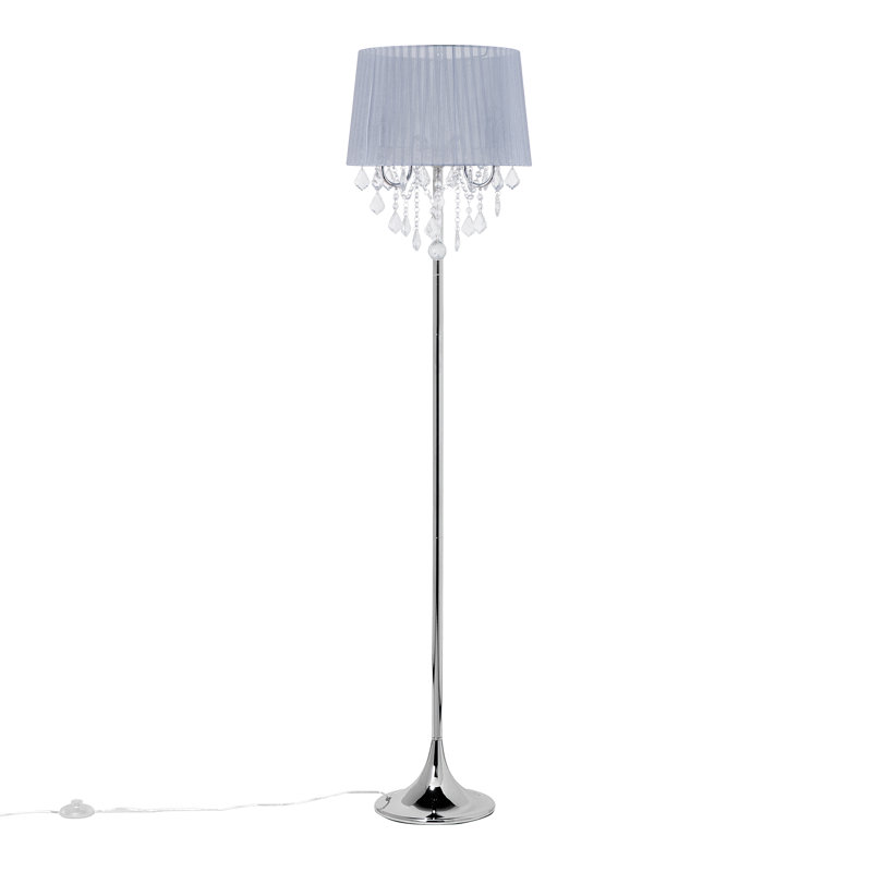 Albright 170cm Traditional Floor Lamp, White