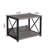 Desktop Printer Stand With Double Layer Wooden Storage Shelves, Multi-Function Desktop Organizer With Adjustable Non-Slip Feet