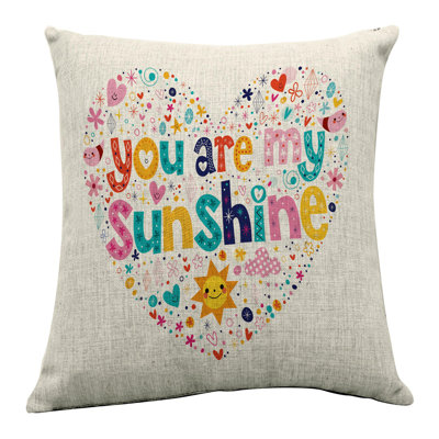  Coussin intérieur / extérieur You Are My Sunshine