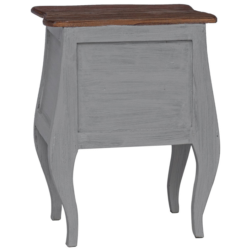 Bedside Cabinet Solid Mahogany Wood 48x35x64 cm