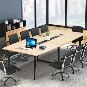 Inbox Zero Billey Rectangular Conference Table & Reviews | Wayfair