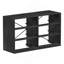 Commode 6 tiroirs avec grands tiroirs en tissu, noir-754215426-754215431