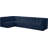 Hellinger 128 " Velvet L-Shaped Seating Component-87384981
