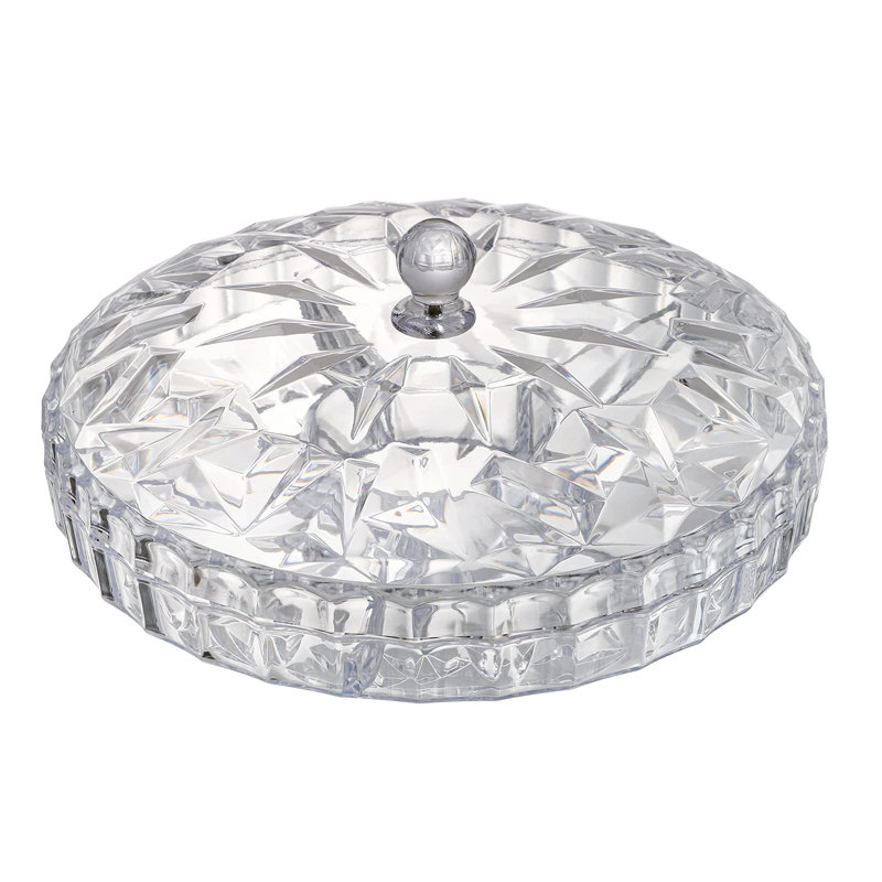 Snack Serving Tray, 12" Appetizer Tray with Lid