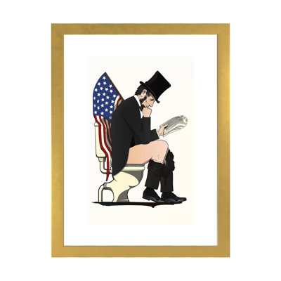 " Abraham Lincoln On The Toilet "
