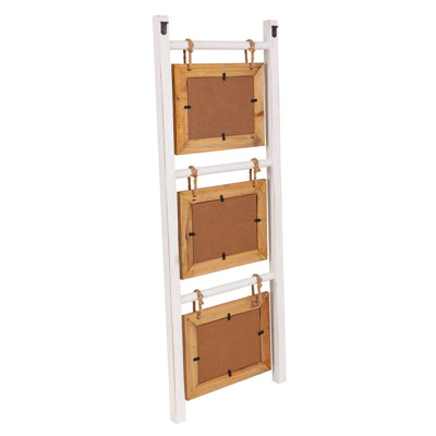 Nikki White Wood Matte Picture Frame with Mat