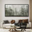 «Abstract Green Forest Trees Relax Calm», très grande impression sur toile encadrée-111696464-106766830