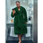 P-R5004 Fleece Boy / Man+ Mid-Calf Bathrobe with Pockets-95388418-95388415