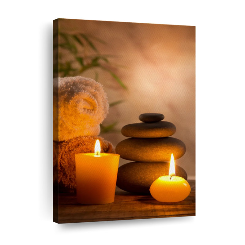 Aromatique spa, reproduction sur toile, H 24 po x l 16 po x P 1,25 po