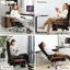 Fauteuil de direction double rembourré avec repose-pieds-1888495435