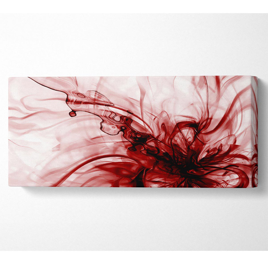 Rote Explosion - Kunstdrucke auf Leinwand - Wrapped Canvas