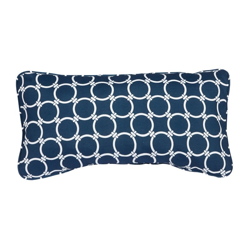 Coussin lombaire intérieur / extérieur Link, Bleu marine, H 12 po x l 24 po