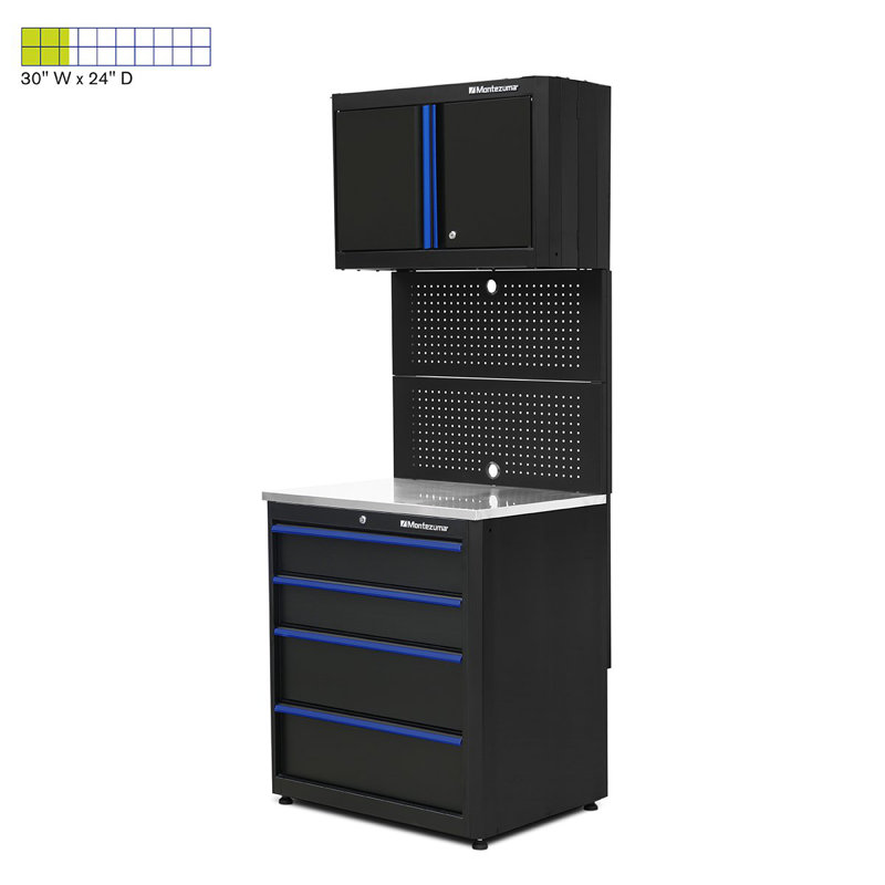 2 Piece Steel Garage Organization Cabinet