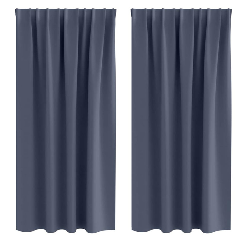 Blackout Curtain, 175cm Width x 140cm Drop, Anthracite