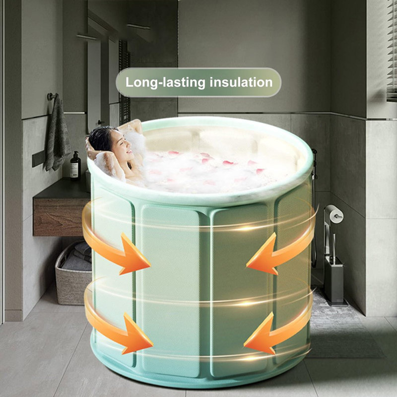 Space-Saving Foldable Bathtub Portable Soaking Tub