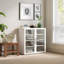 Armoire de rangement en acier HOME, vitrine empilable, 91,4 cm (L) x 35,6 cm (P)-134623844