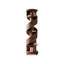 Bibliothèque rotative en bois massif Nut-Brown