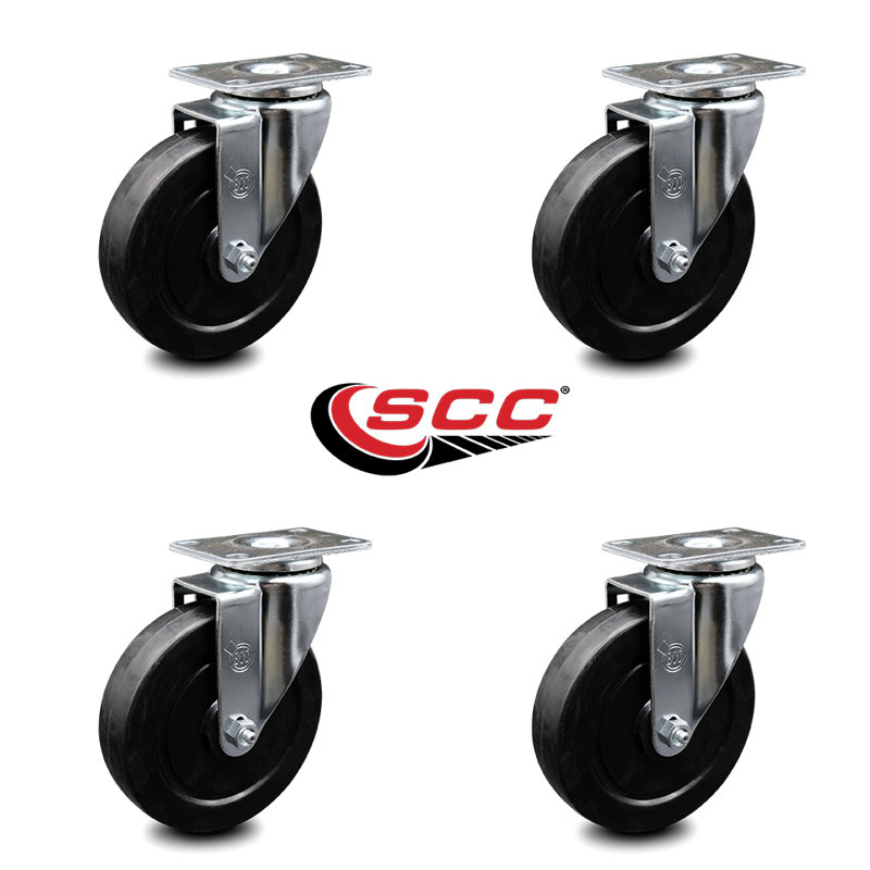 Rubber Swivel Top Plate Caster