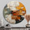 Horloge murale Hardedge Art Earthy Euphony I