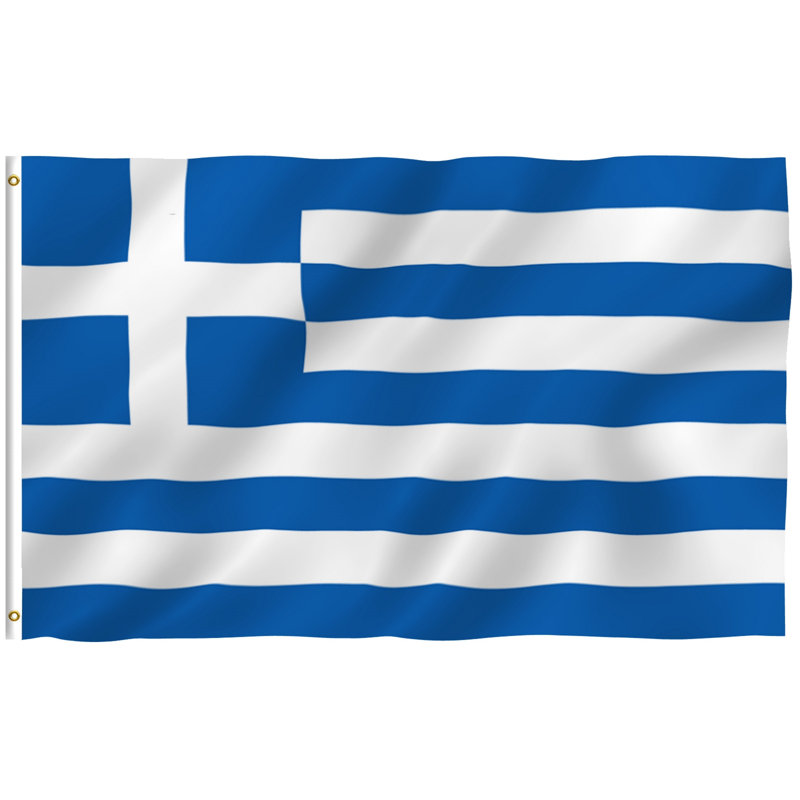 Drapeau de la Grèce en polyester 3 x 5 pi