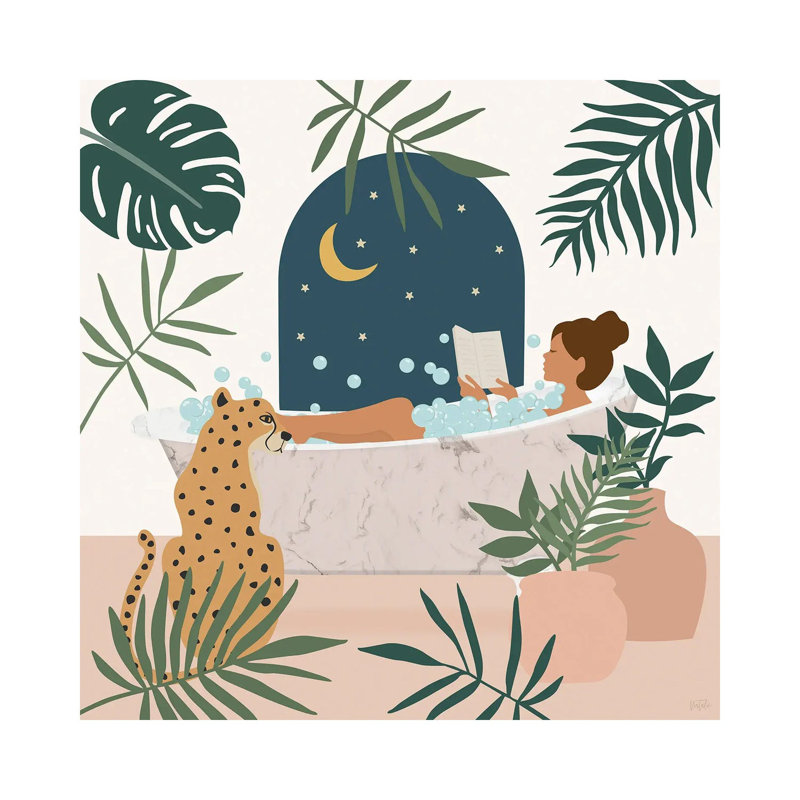 Jungle Spa II by Natalie Carpentieri - Gallery-Wrapped Canvas Giclée on Canvas, No Frame, 30.48 cm H x 30.48 cm W