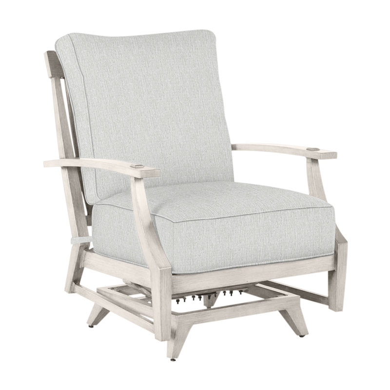 Croquet Patio Chair with Cushions, Welt, Oyster, Bali Pearl