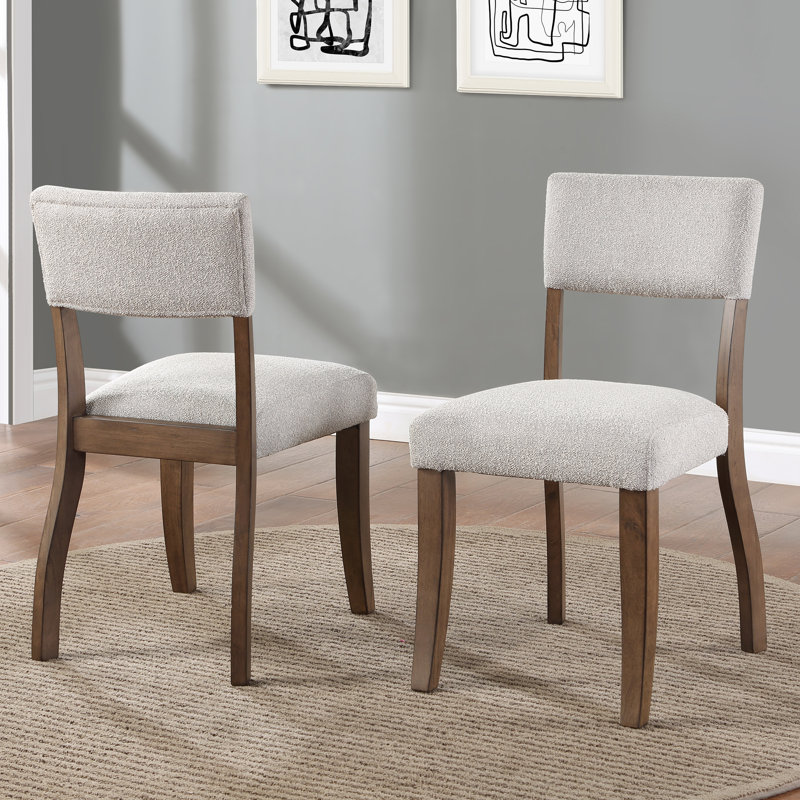 Dupree Upholstered Solid Wood Side Chair