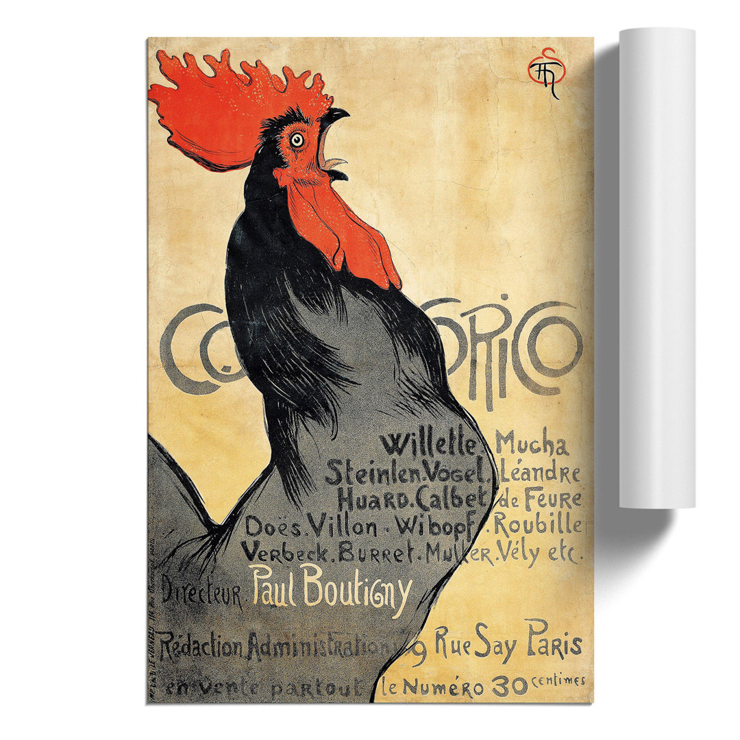Cocorico by Theophile Steinlen - Frameless Print