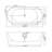 67" Acrylic Freestanding Bathtub, Stand Alone Soaking Tub, Chrome Overflow & Pop-Up Drain