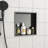 Stainless Steel Shower Niche, Gunmetal Black-1378642579