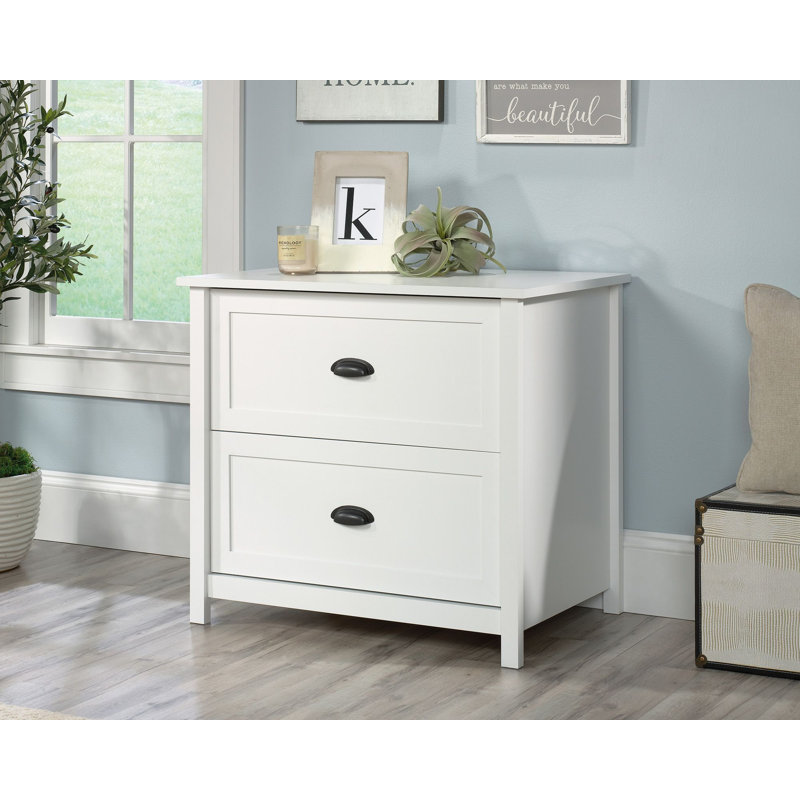 County 2 -Drawer Accent Cabinet, White