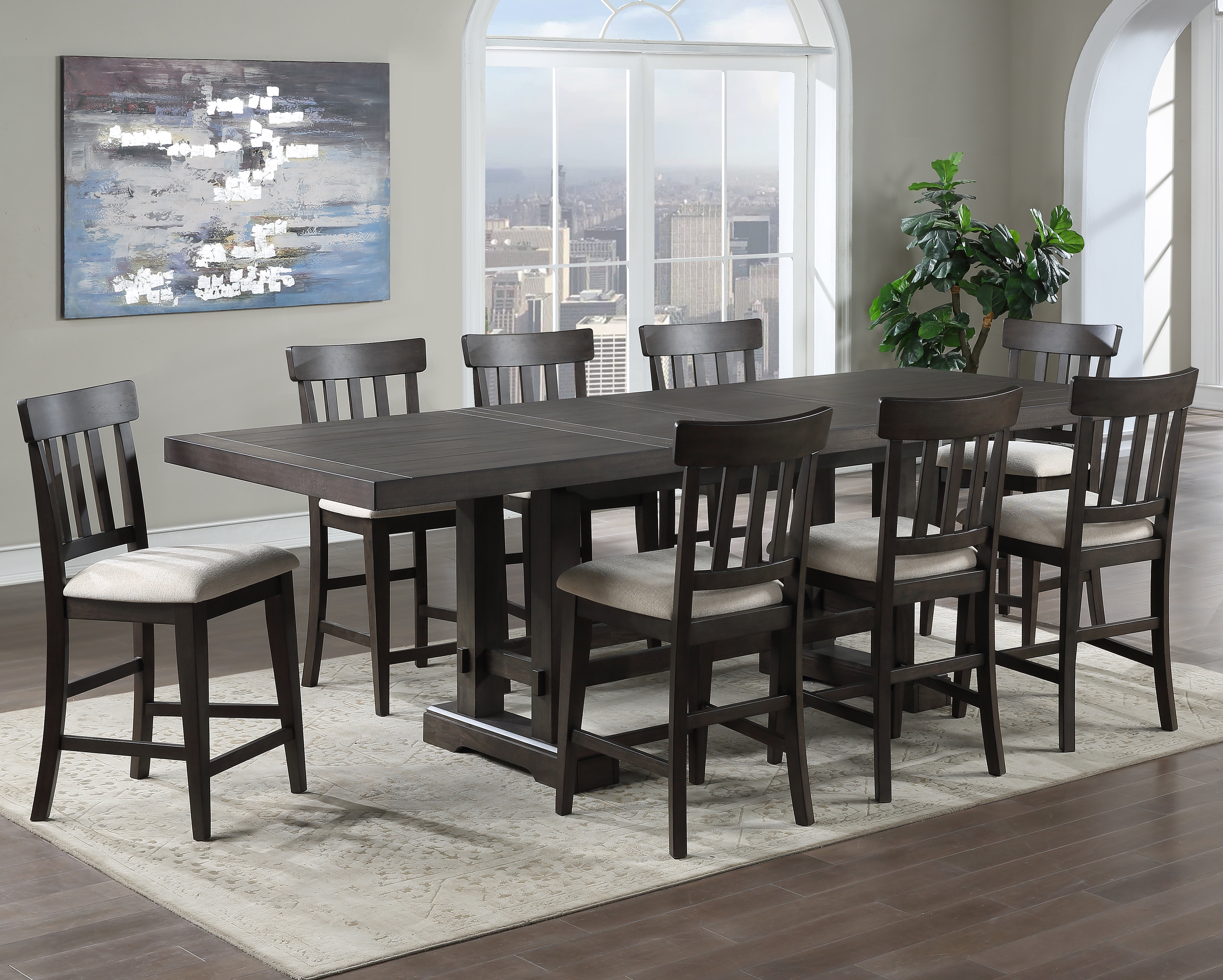 Osbourne - Person Double Pedestal Dining Set