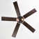 52-Inch 5-Blade Lighted Ceiling Fan With Remote Control , Glass Shade  --Matte Black