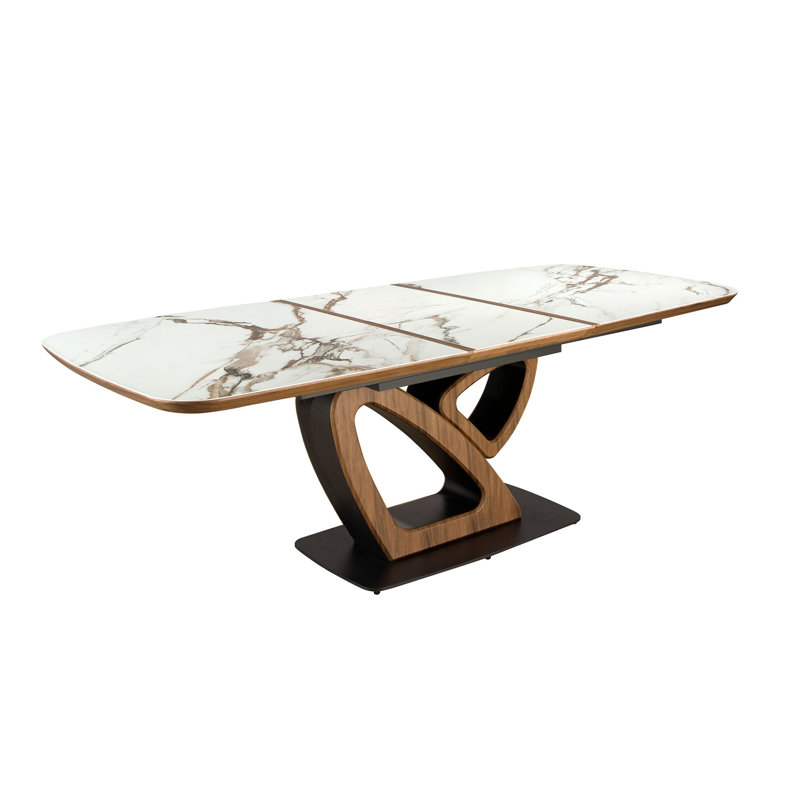 Extendable Marble Top Dining Table