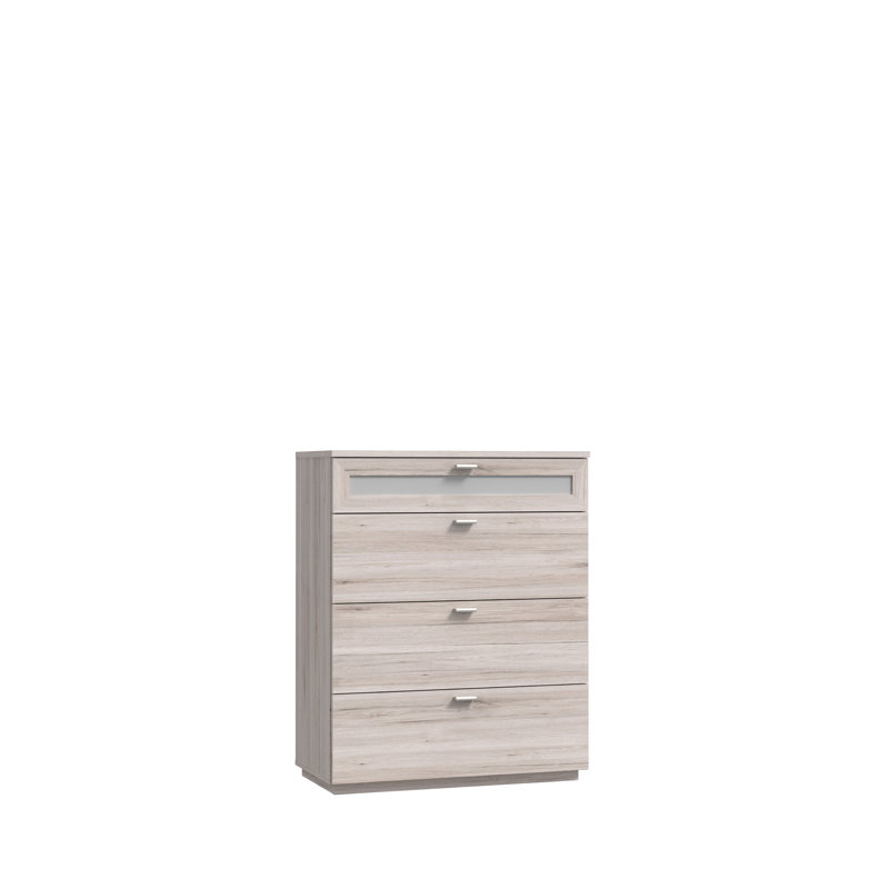 Rafila 4 - Drawer Rectangle Accent Chest, Grey