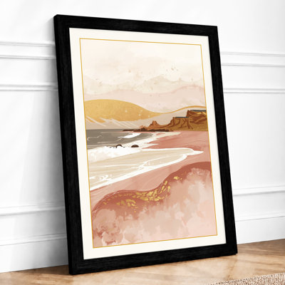 Dunes at Dusk Coastal - Framed Print