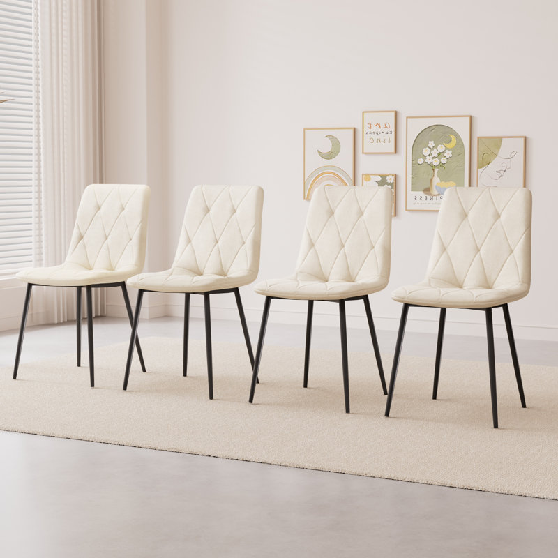Chaise d'appoint rembourrée Freixa Velet, Bleu vert