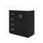 Armoire de salle de bain moderne autoportante simple 30 po avec 3 tiroirs spacieux-863296363-863296361