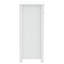 Armoire de salle de bain en bois de pin massif blanc