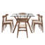 Ensemble de table de salle à manger Arne Mid-Century 72 po-1356152399