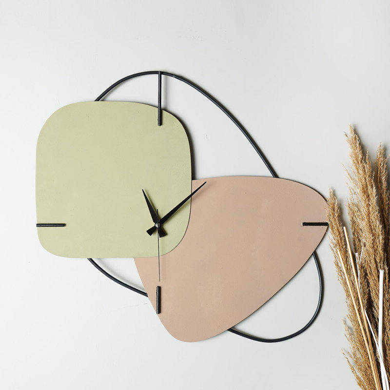 Kuba Metal Wall Clock, Black