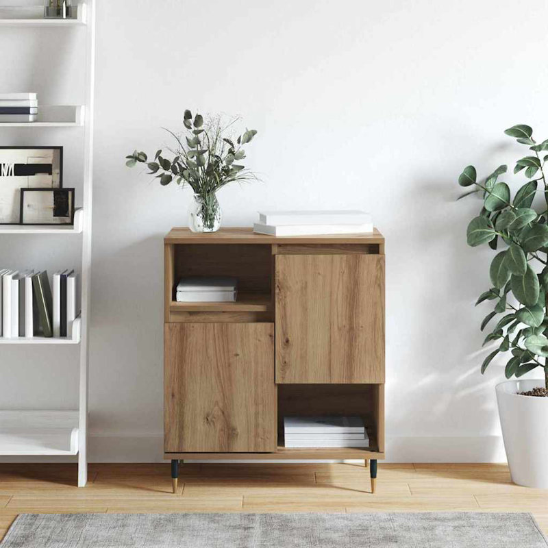 Sideboard Modern Storage Cabinet Home Furniture Rectangular Wooden, Artisan Oak