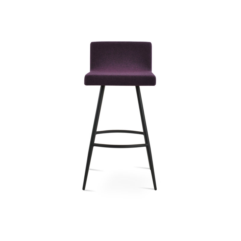 Tabouret de comptoir et de bar Dallas, Noir, Tabouret de bar (hauteur d'assise de 28 po)