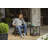 Deluxe Outdoor Indoor Side Table Two Tiers and Easy Assembly Pairs Perfect with Almost any Patio Chairs, Lounges, And Sofa-81833165
