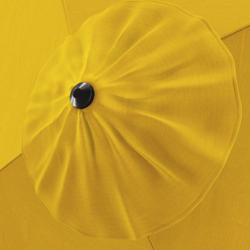 Parasol en porte-à-faux carré 8 pi 7 po Dayshia, Toile Sunbrella® jaune tournesol